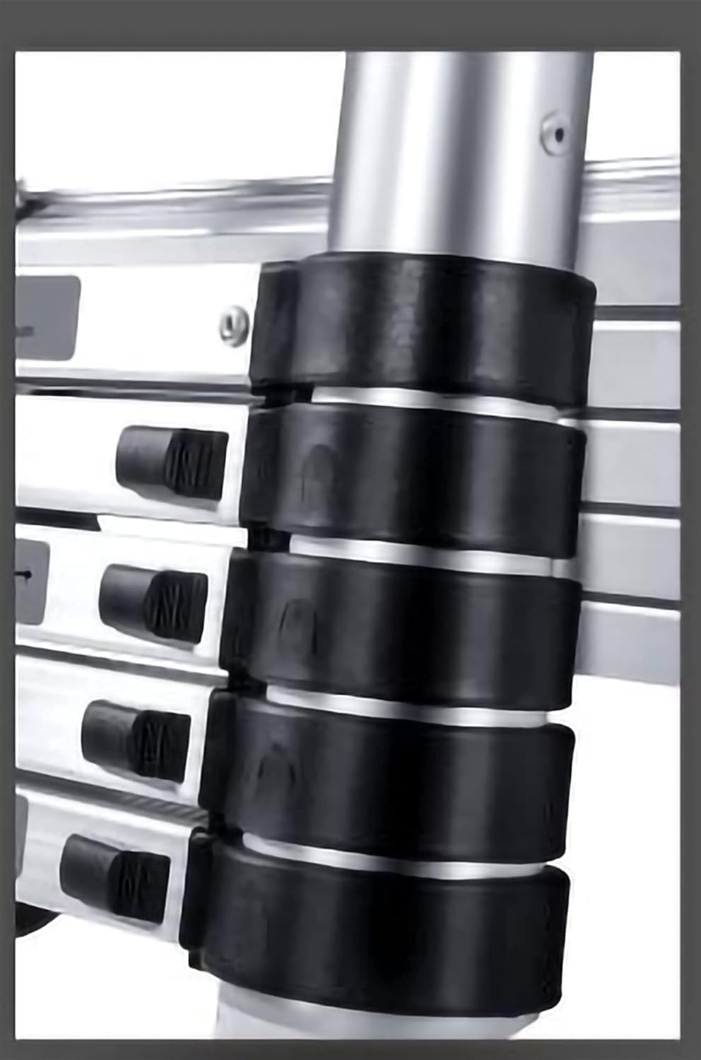 1.9M+1.9M (3.8M -12.5FT) Telescoping Aluminum Extension Ladder | A-Frame Folding Ladder Heavy-Duty Telescopic Ladder for Home, Outdoor, RV, Loft, Roof, Window Cleaning & Painting