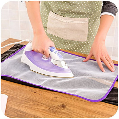 Protective Insulated Ironing Net Mesh Cloth | Heat-Resistant Guard for Delicate Garments | Reusable & Washable