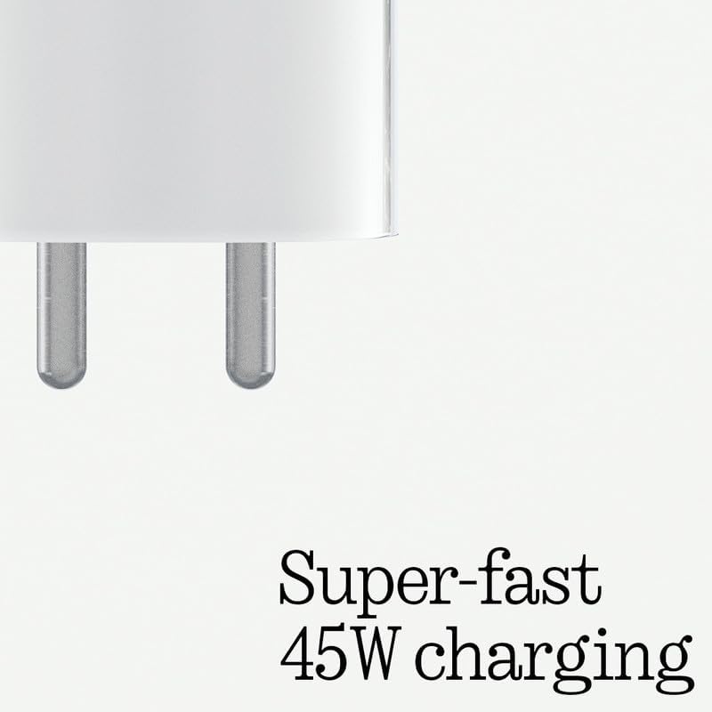 45W Nothing USB C Wall Charger With Cable  Super Fast Charging Type C to Type C For Nothing Phone 2a/Phone 2/Phone 1, PPS PD