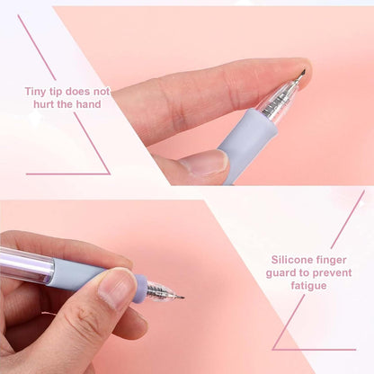 Craft Cutting Pen Set - Precision Paper Cutter with Cartoon Designs | Student-Friendly DIY Scrapbooking Tool for Paper, Cardstock & Fabric