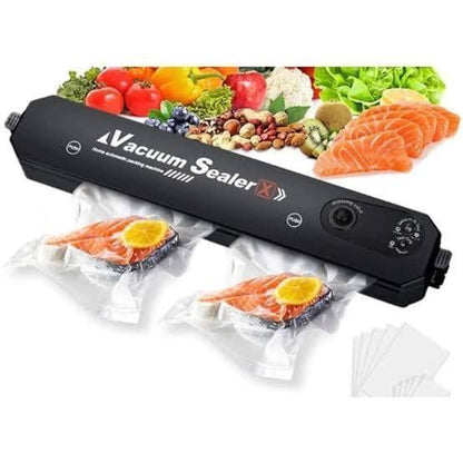 Vacuum Sealer Machine, Automatic Fresh Food-Sealer, Vacuum Packing Machine For Fruits, Meat Preservation With Dry & Moist Sealing Modes With LED (Multi Color)