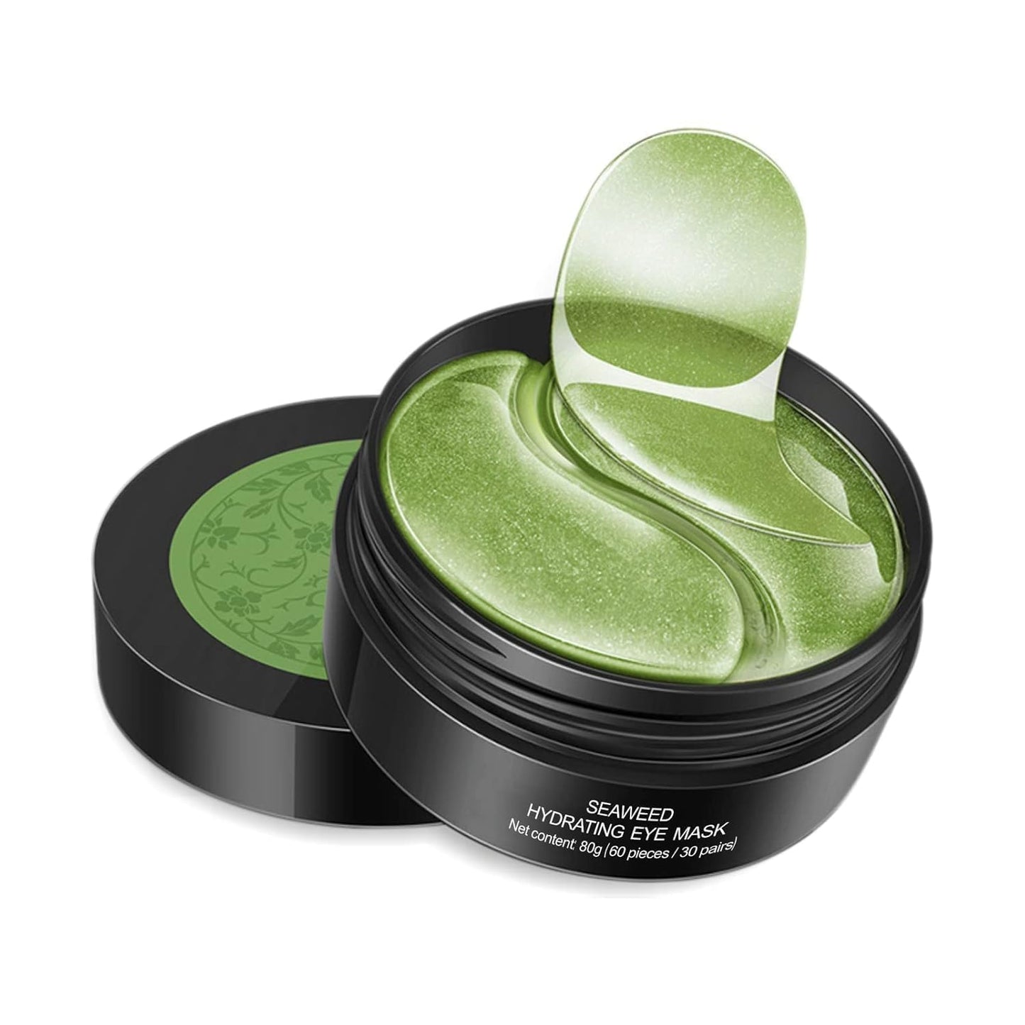 Seaweed Moisturizing Eye Patches | Anti-Aging Under Eye Gel Mask for Dark Circles, Puffiness, Fine Lines & Wrinkles | Hydrating Collagen Eye Pads for Men & Women (Pack of 1)