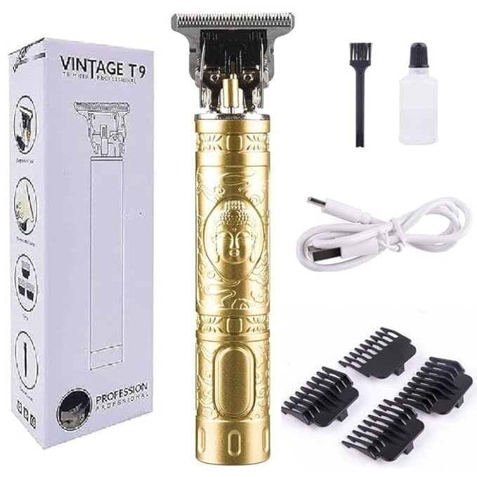 Professional Vintage T9 Trimmer Rechargeable 0Mm Cutting Professional Clipper