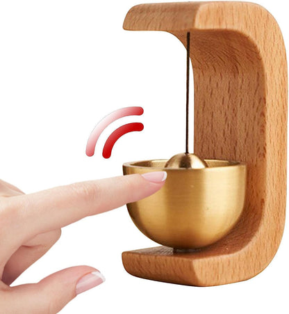 Japanese Style Wooden Door Chime Bell for Shop, Home & Office | Handmade Walnut Entry Bell with Soothing Sound